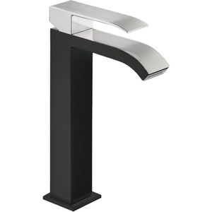 CUBRO EXCLUSIVE eengreepsmengkraan met watervaluitloop Opmerking: De armatuur met waterval wordt geleverd met 2 regelsleutels met filter (Ref: 91.34.525).