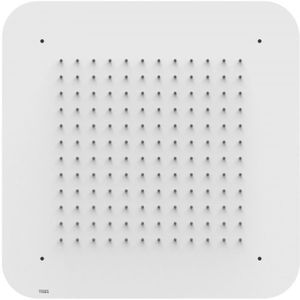 Hoofddouche tres plafond 42x42 cm vierkant patroon ronde hoeken mat wit