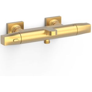 Thermostatische mengkraan tres over-wall voor bad en douche mat goud
