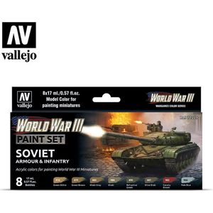 Vallejo 070221 Schilderset met Sovjet-timmerman en Infanterij WWIII