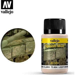Vallejo acrylverf Light Brown Splash Mud 40 ml