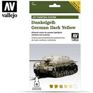 Vallejo val 78401 - German Yellow Armour Painting 6 x 8  ml verf set