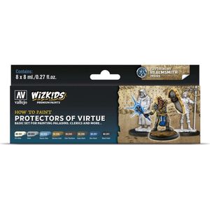 Acrylicos Vallejo - Kleurset, WizKids Protectors of Virtue, 8 x 8 ml modelbouw, 080252, 8 ml (8 stuks)
