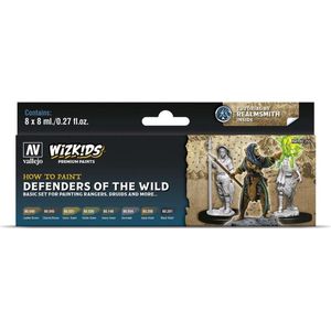 Vallejo Defenders of the Wild - Wizkids Premium Paints - 8 kleuren - 8ml - 80255