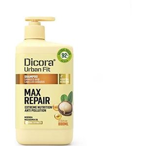 Dicora Urban Fit Max Repair Shampoo voor beschadigd haar, 800 ml