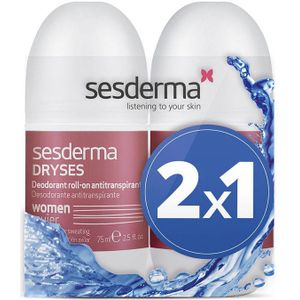 Sesderma - Dryses - Deodorant Roller - 2 x 75 ml - Voor Vrouw