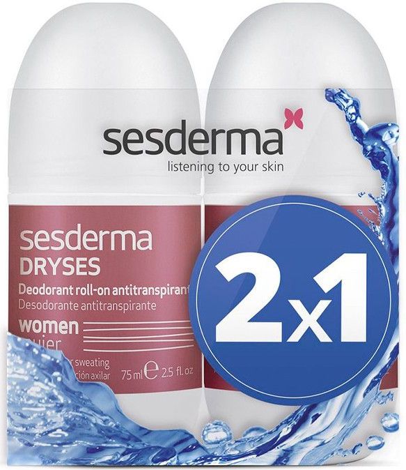 Sesderma - Dryses - Deodorant Roller - 2 x 75 ml - Voor Vrouw
