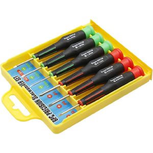 Ferrestock - 6-delige precisie schroevendraaierset in casette - horlogemaker schroevendraaier