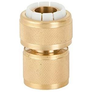 Snelkoppeling (1/2 inch, 12-15 mm) op messing voor slang (2 stuks)