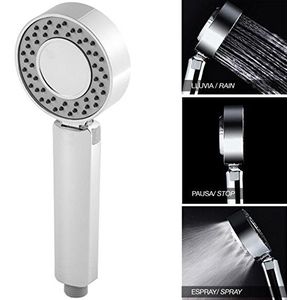 Ekoly handdouche S3 universele handdouche met scharnierkop in 3 posities en anti-kalksproeiers