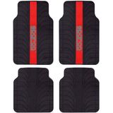 Vloermattenset voor auto Sparco SPC1913RS Universeel Zwart/Rood (4 pcs)