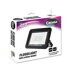 CEGASA Floodlight LED zwart 30 W 2400 LM 4000 K IP65 standaard