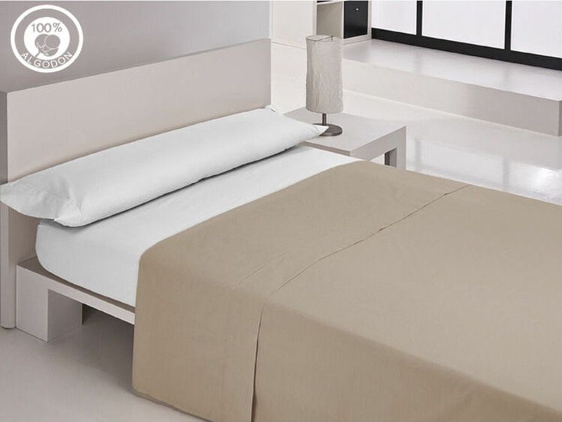 Happy Home - Countertop Plain C-1 - Hoeslaken - Wit - 135-140 Cm