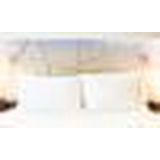 Kussensloop Hosteline IRIS PREMIUM Wit Bed van 135 200 Draden