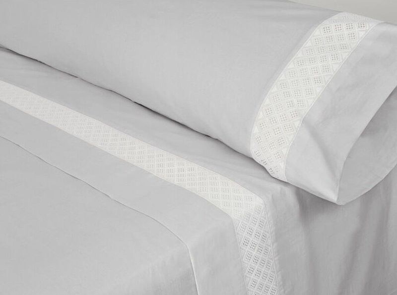 Pierre Cardin - ELISA - Beddengoed - Grijs - 100% Katoen - Set van 3 onderdelen