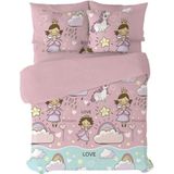 Pierre Cardin - Morgana - Dekbedovertrek Set - Roze - 3 Onderdelen - Polyester/Katoen