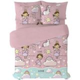 Pierre Cardin - Morgana - Dekbedovertrek Set - Roze - 3 Onderdelen - Polyester/Katoen