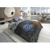 Lois - ORLANDO P. - Dekbedovertrek Set - Grijs - 2 Onderdelen - Polyester/Katoen