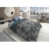 Lois - ORLANDO P. - Dekbedovertrek Set - Grijs - 2 Onderdelen - Polyester/Katoen