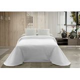 Hosteline - PALMA - Sprei - Wit - 100% Katoen - 200 x 270 cm