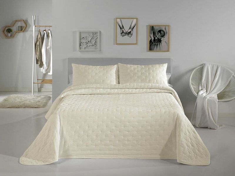 Pierre Cardin - DOTS - Sprei - Grijs - 100% Polyester - 3 Onderdelen