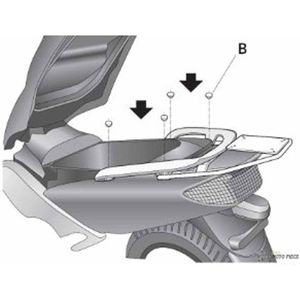 Shad - Yamaha Tmax 500 - Topkoffer Achtermontage