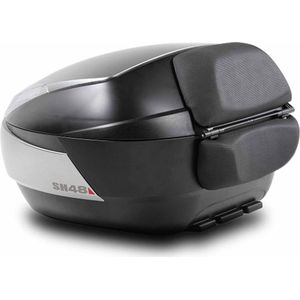 Shad - SH48 Topkoffer - Rugleuning - Zwart - Hoogwaardig Materiaal