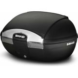 Shad - SH45 Topkoffer - Zwart - Versterkt Polypropyleen - Capaciteit voor Twee Helmen