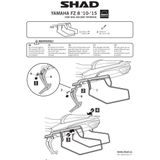 Shad - Yamaha Fazer Fz8 - Zadeltassen - Zwart - Halfstijf
