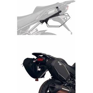 Shad - Yamaha Fazer Fz8 - Zadeltassen - Zwart - Halfstijf