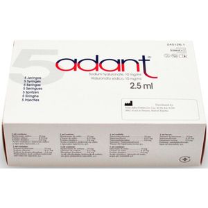 Adant oplossing 2,5ml Inspuiting 5 stuks