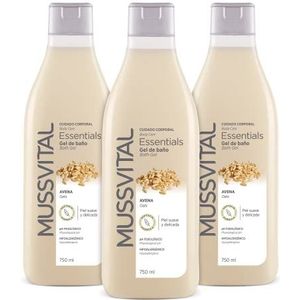 Mussvital Essentials Havermout Badgel, 3 x 750 ml, hypoallergeen