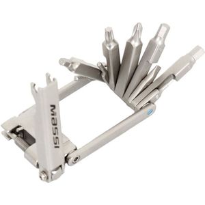 Massi Multifunctioneel gereedschap 12 functies - Zilver
