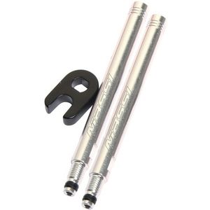 Massi Ventielverlenger 60mm 2 stukken - Zilver