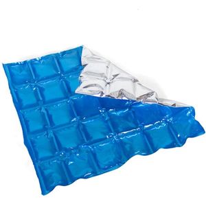 Herbruikbare flexibele koelelementen - icepack/ijsklontjes - 28 x 25 cm - blauw
