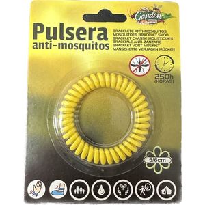 Anti-muggen Armband - 6,5 Cm Geel - werking c.a 250 uur
