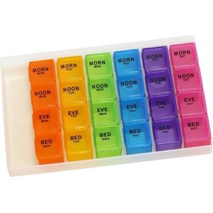 7 dagen in een box - medicijn doosje met dag aanduiding - Pillendoos