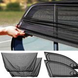 Gerimport luxe auto zonneschermen set - zwart - universeel