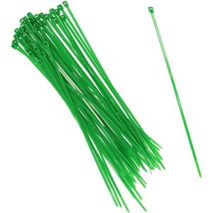Gerim Tiewraps-kabelbinders - 50 stuks - groen - 20 cm