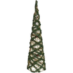 Lights4fun Studley led rotan, rendier- en hertfiguur, timer, kerstverlichting, buiten en binnen, 3-in-1, 2 m