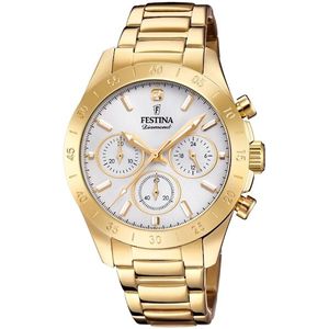 Festina Chronograph »Boyfriend Collection«, Armbanduhr, Quarzuhr, Damenuhr, Stoppfunktion, Edelstahlarmband