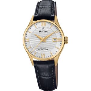 Festina - Polshorloge - Zwart - RVS - Saffierglas - Analoge Tijdsaanduiding
