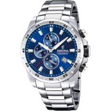 Festina Chronograph Chronograph Sport F20463/2, Armbanduhr, Quarzuhr, Herrenuhr, Stoppfunktion, Edelstahlarmband