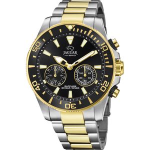 Jaguar Herren Uhr J889 2 Edelstahl vergoldet Hybrid Connected