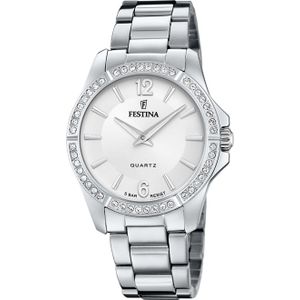 Festina Damen Uhr F20593 1 Mademoiselle Edelstahl, Zirkonia