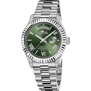 LOTUS Herenhorloge 18854/3 Freedom roestvrijstalen behuizing 316L zilver, armband van roestvrij staal 316L, zilver, armband, zilver., armband