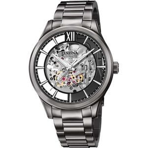 Festina Herenhorloge F20632/1 Antracite Automatic, 5 Atm , Saffierglas
