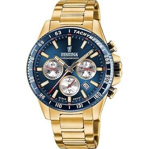 Festina - Herrenuhr Festina Timeless Chrono Yellow gelb - edelstahl Herrenuhren 1 ct (207.09 € / 1 ct)