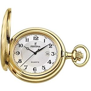 Festina Analoog kwartshorloge voor heren met roestvrijstalen armband F2036/1, goud, Goud