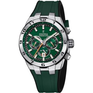 Festina Chronograph F20671-2 Chrono Bike 2024 Gummiband Gr&#252;n